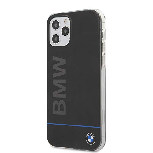 BMW Hard Case PC + TPU Blue Line für Apple iPhone 12, 12 Pro schwarz BMHCP12MPCUBBK von CG MOBILE