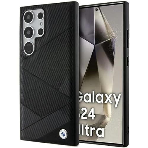 CG Mobile BMW BMHCS24L23RCGPK Hülle Für S24 Ultra S928 Schwarz hardcase Signature Leather Crossing Lines Pattern CG Mobile BMW BMHCS24L23RCGPK Hülle Für S24 Ultra S928 Schwarz hardcase Signature Leather Crossing Lines Pattern von CG MOBILE