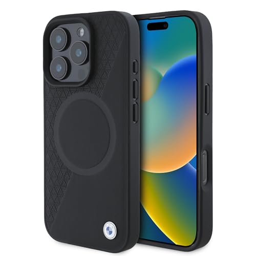 CG Mobile BMW HC Sign Phone Case Designed for iPhone 16 Pro, Durable, Shock Proof, Compatible with Magsafe, Leather Half Textured and Circle Case Black CG Mobile BMW HC Sign Phone Case Designed for iPhone 16 Pro, Durable, Shock Proof, Compatible with Magsafe, Leather Half Textured and Circle Case Black von CG MOBILE