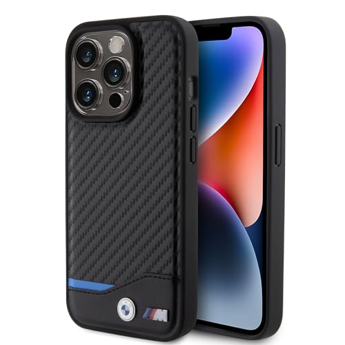 BMW BMHCP15S22NBCK Hülle für iPhone 15 6.1" Schwarz Leather Carbon BMW BMHCP15S22NBCK Hülle für iPhone 15 6.1" Schwarz Leather Carbon von CG MOBILE