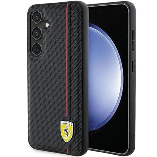 CG Mobile Ferrari FEHCS24MN3DUR Hülle Für S24+ S926 Schwarz hardcase Carbon Printed Line von CG MOBILE