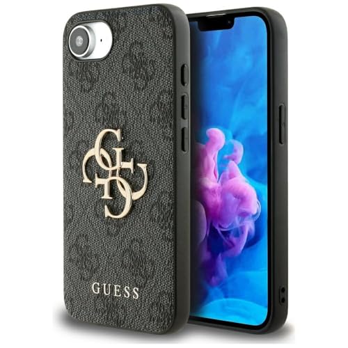 CG MOBILE Guess 4G Big Logo Hülle für iPhone 16e (Schwarz) von CG MOBILE