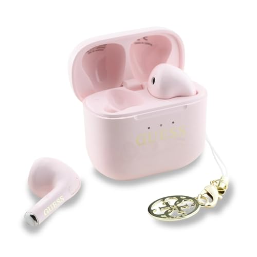 CG MOBILE Guess Charm TWS Kabellose Kopfhörer mit Glanzeffekt & klassischem Logo-Print - Pink von CG MOBILE