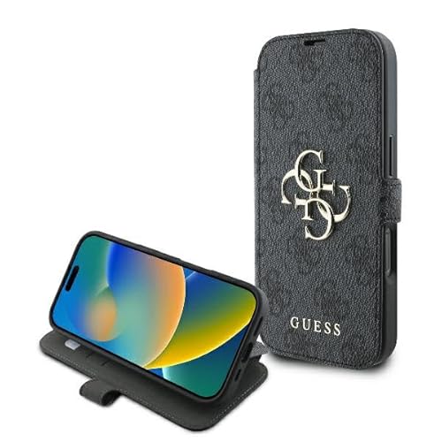 CG MOBILE Guess GUBKP16X4GMGGR Hülle für iPhone 16 Pro Max 6.9" Schwarz Book 4G Metal Logo CG MOBILE Guess GUBKP16X4GMGGR Hülle für iPhone 16 Pro Max 6.9" Schwarz Book 4G Metal Logo von CG MOBILE