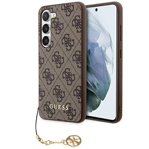 CG MOBILE Guess GUHCSA35GF4GBR Hülle für A35 A356 braun hardcase 4G Charms Collection von CG MOBILE