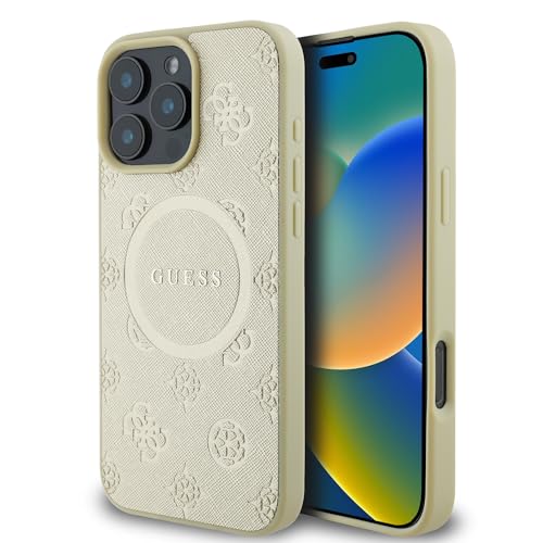 CG MOBILE Guess Magsafe Saffiano PU-Hartschale mit klassischem Pfingstrosen-Logo für iPhone 16 Pro - G CG MOBILE Guess Magsafe Saffiano PU-Hartschale mit klassischem Pfingstrosen-Logo für iPhone 16 Pro - G von CG MOBILE