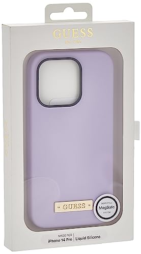 CG MOBILE Guess Handyhülle für iPhone 14 Pro in Lila Magsafe, Flüssigsilikon Glatt & Anti-Kratzen Schutzhülle mit Easy Snap-on, Stoßdämpfung & Signatur-Metall-Logo CG MOBILE Guess Handyhülle für iPhone 14 Pro in Lila Magsafe, Flüssigsilikon Glatt & Anti-Kratzen Schutzhülle mit Easy Snap-on, Stoßdämpfung & Signatur-Metall-Logo von CG MOBILE