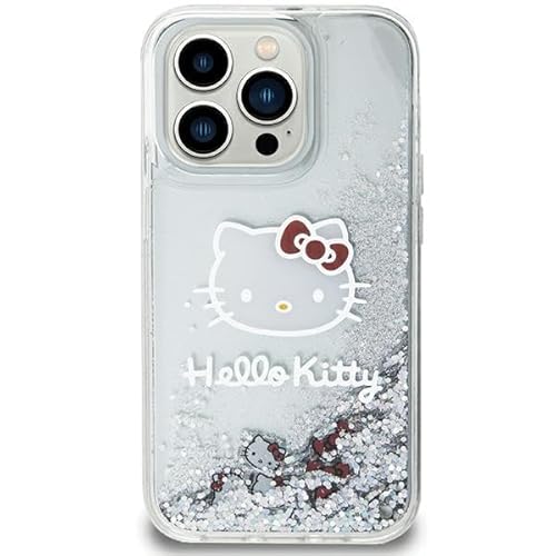 CG MOBILE Hello Kitty HKHCN61LIKHET Hülle für iPhone 11 / Xr 6.1'' Silber hardcase Liquid Glitter Charms Kitty Head von CG MOBILE