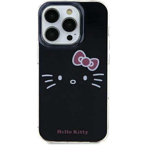CG MOBILE Hello Kitty HKHCP15SHKHLK Hülle für iPhone 15 6.1'' Schwarz hardcase IML Kitty Face von CG MOBILE