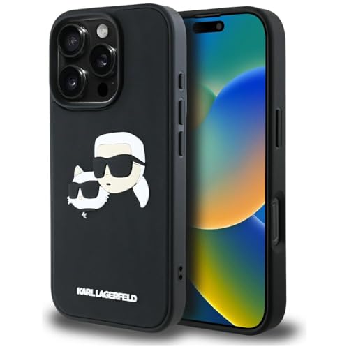 CG MOBILE Karl Lagerfeld HC 3D Rubber Hülle füruble Heads Hülle für iPhone 16 Pro Max Schwarz CG MOBILE Karl Lagerfeld HC 3D Rubber Hülle füruble Heads Hülle für iPhone 16 Pro Max Schwarz von CG MOBILE