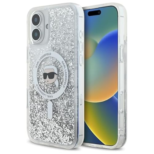 CG MOBILE Karl Lagerfeld KLHMP16SLGKISGH Hülle für iPhone 16 6.1 Zoll transparent Lizenzproduk Liquid Glitter Karl Head kompatibel mit MagSafe CG MOBILE Karl Lagerfeld KLHMP16SLGKISGH Hülle für iPhone 16 6.1 Zoll transparent Lizenzproduk Liquid Glitter Karl Head kompatibel mit MagSafe von CG MOBILE