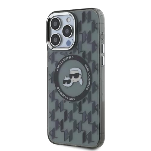 CG MOBILE Karl Lagerfeld KLHMP16XHMCKMHK Hülle für iPhone 16 Pro Max 6.9" schwarz IML Monogram Karl&Choupette Head von CG MOBILE