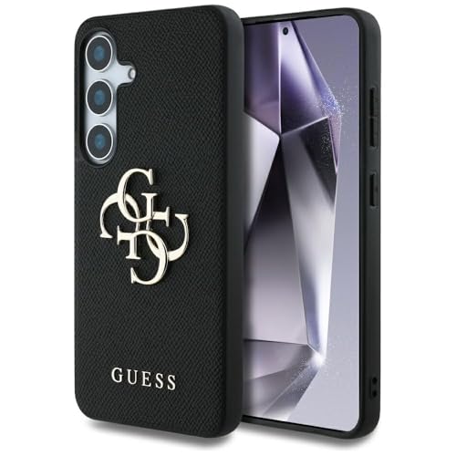 CG MOBILE Unter Lizenz Guess Hülle für S25 Plus Schwarz Grained Big 4G Logo Small Classic Logo CG MOBILE Unter Lizenz Guess Hülle für S25 Plus Schwarz Grained Big 4G Logo Small Classic Logo von CG MOBILE
