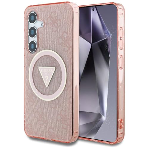 CG MOBILE Unter Lizenz Guess Hülle für S25 Ultra Rosa 4G Glitter Triangle Buttons kompatibel mit MagSafe CG MOBILE Unter Lizenz Guess Hülle für S25 Ultra Rosa 4G Glitter Triangle Buttons kompatibel mit MagSafe von CG MOBILE