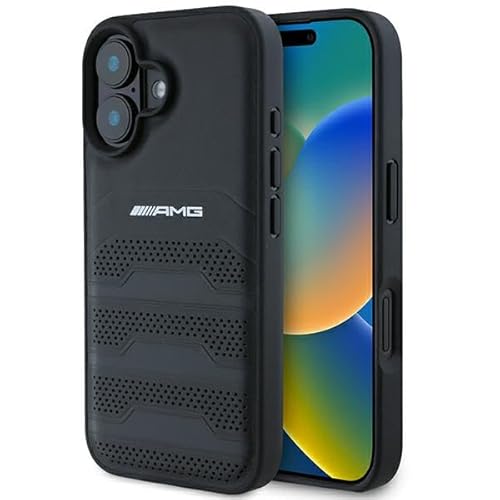 CG MOBILE AMG AMHCP16SGSEBK Hülle für iPhone 16 6.1" Schwarz hardcase Leather Debossed Lines Black Logo CG MOBILE AMG AMHCP16SGSEBK Hülle für iPhone 16 6.1" Schwarz hardcase Leather Debossed Lines Black Logo von CG MOBILE