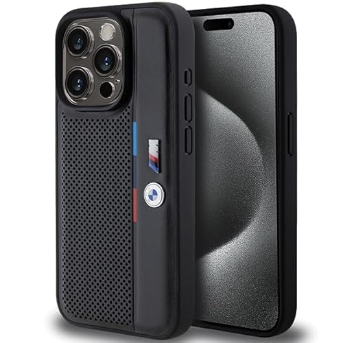 CG MOBILE BMW BMHCP15X23PUPVK Hülle für iPhone 15 Pro Max 6.7" Schwarz hardcase Perforated Tricolor Line CG MOBILE BMW BMHCP15X23PUPVK Hülle für iPhone 15 Pro Max 6.7" Schwarz hardcase Perforated Tricolor Line von CG MOBILE