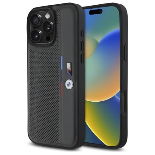 CG MOBILE BMW BMHCP16L23PUPVA Hülle für iPhone 16 Pro 6.3" Anthrazit hardcase M Perforated Tricolor Detail Line CG MOBILE BMW BMHCP16L23PUPVA Hülle für iPhone 16 Pro 6.3" Anthrazit hardcase M Perforated Tricolor Detail Line von CG MOBILE