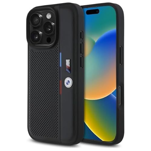 CG MOBILE BMW BMHCP16X23PUPVK Hülle für iPhone 16 Pro Max 6.9" Schwarz hardcase M Perforated Tricolor Detail Line CG MOBILE BMW BMHCP16X23PUPVK Hülle für iPhone 16 Pro Max 6.9" Schwarz hardcase M Perforated Tricolor Detail Line von CG MOBILE