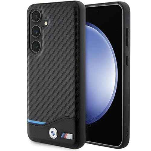 CG Mobile BMW BMHCS24S22NBCK Hülle Für S24 S921 Schwarz Leather Carbon von CG MOBILE