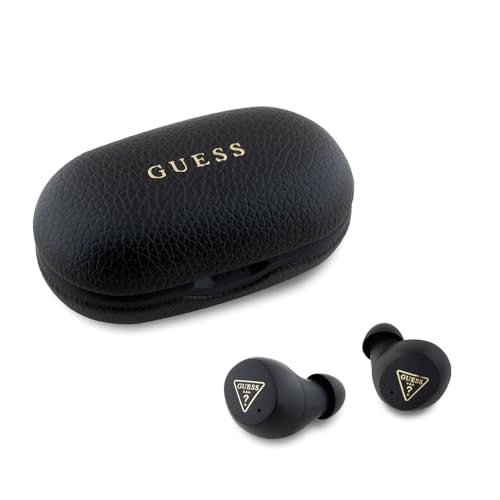 CG Mobile Guess Bluetooth Kopfhörer TWS + Dockingstation Grained Classic Logo schwarz von CG MOBILE