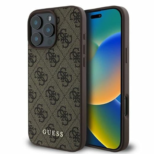 CG Mobile Guess GUHCP16LG4GFBR Hülle für iPhone 16 Pro 6.3" braun hardcase 4G Classic von CG MOBILE