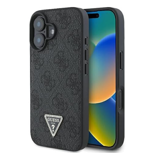 CG MOBILE Guess GUHCP16MP4TDPK Hülle für iPhone 16 Plus 6.7" Schwarz hardcase Leather 4G Triangle Strass CG MOBILE Guess GUHCP16MP4TDPK Hülle für iPhone 16 Plus 6.7" Schwarz hardcase Leather 4G Triangle Strass von CG MOBILE