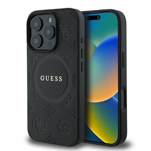 CG Mobile Guess GUHMP16LPSAPSMEK Hülle für iPhone 16 Pro 6.3" Schwarz hardcase Saffiano Peony Classic Logo CG Mobile Guess GUHMP16LPSAPSMEK Hülle für iPhone 16 Pro 6.3" Schwarz hardcase Saffiano Peony Classic Logo von CG MOBILE