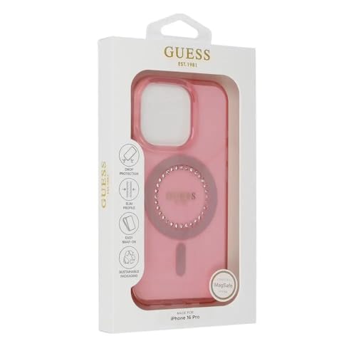 CG Mobile Guess GUHMP16XPFTDTEP hülle für iPhone 16 Pro Max 6.9" Rosa hardcase IML Rhinestones CG Mobile Guess GUHMP16XPFTDTEP hülle für iPhone 16 Pro Max 6.9" Rosa hardcase IML Rhinestones von CG MOBILE