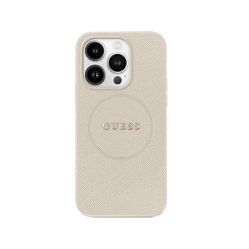 CG MOBILE Guess GUHMP16XPGHSMME Hülle für iPhone 16 Pro Max 6.9" Beige hardcase Grained Ring von CG MOBILE