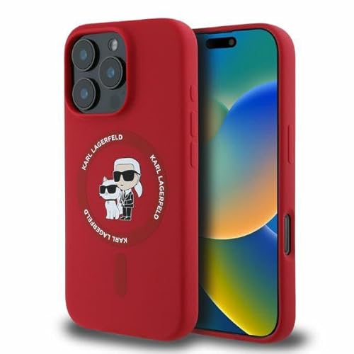 CG Mobile Karl Lagerfeld KLHMP16XSCMKCRHR Hülle für iPhone 16 Pro Max 6.9" Rot hardcase Silicone Karl&Choupette Heads Ring CG Mobile Karl Lagerfeld KLHMP16XSCMKCRHR Hülle für iPhone 16 Pro Max 6.9" Rot hardcase Silicone Karl&Choupette Heads Ring von CG MOBILE