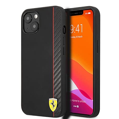 Ferrari FESAXHCP13SBK hülle für iPhone 13 Mini 5,4" schwarz On Track Carbon Stripe Ferrari FESAXHCP13SBK hülle für iPhone 13 Mini 5,4" schwarz On Track Carbon Stripe von Ferrari