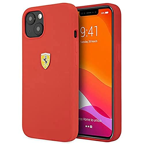Ferrari FESSIHCP13SRE Hülle für iPhone 13 Mini 5,4" rot Silicone von Ferrari