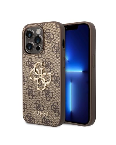 Guess GUHCP15X4GMGBR Hülle für iPhone 15 Pro Max 6.7" braun hardcase 4G Big Metal Logo von CG MOBILE
