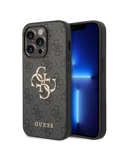 Guess GUHCP15X4GMGGR Hülle für iPhone 15 Pro Max 6.7" grau hardcase 4G Big Metal Logo von CG MOBILE