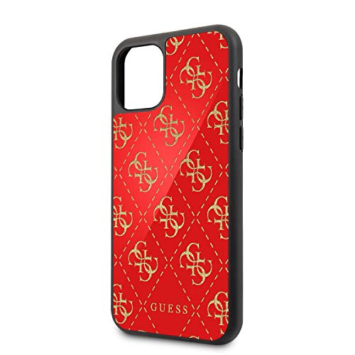 Guess 4G Double Layer Glitter Case für Apple iPhone 11 Pro Max Rot Cover Schutzhülle von CG MOBILE