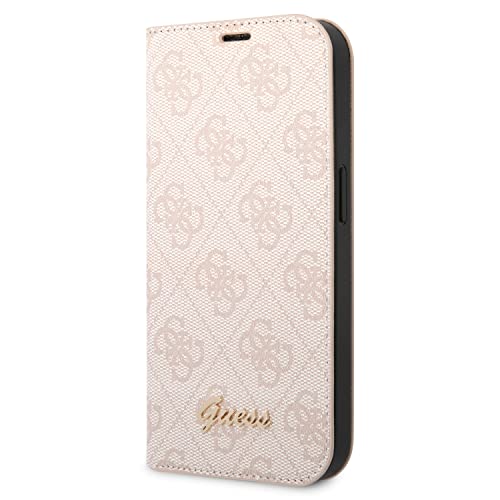 Guess GUBKP14MHG4SHP Hülle für iPhone 14 Plus 6,7" rosa/pink Book 4G Vintage Gold Logo von CG MOBILE