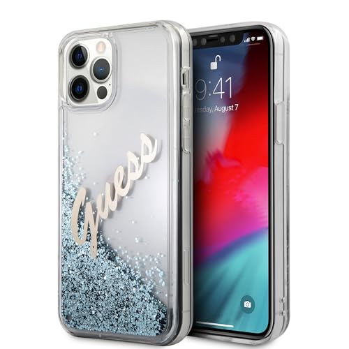 Guess GUHCP12LGLVSBL Hülle für iPhone 12 Pro Max 6,7" hardcase Liquid Glitter Vintage, Blau Guess GUHCP12LGLVSBL Hülle für iPhone 12 Pro Max 6,7" hardcase Liquid Glitter Vintage, Blau von CG MOBILE