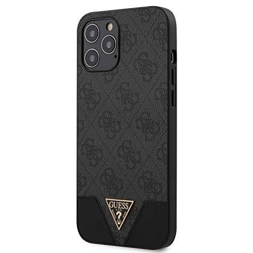 Guess GUHCP12LPU4GHBK 4G Triangle Collection Hülle für iPhone 12 Pro Max 6,7" Grau von CG MOBILE