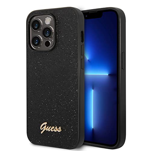 Guess GUHCP14LHGGSHK Hardcase für iPhone 14 Pro 15.5 cm schwarz/schwarz Glitter Script von CG MOBILE
