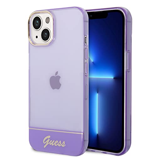 Guess GUHCP14MHGCOU hülle für iPhone 14 Plus 6,7" violett/Purple hardcase Translucent von CG MOBILE