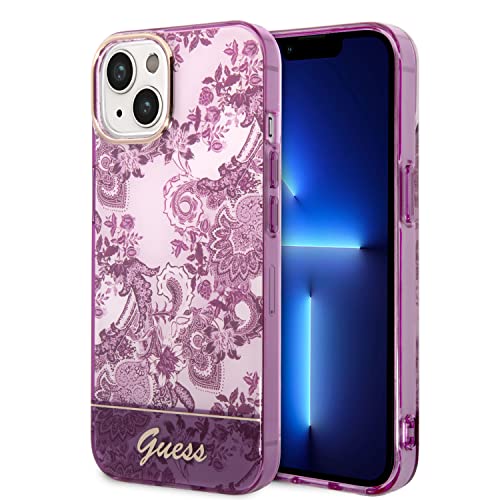 Guess GUHCP14MHGPLHF hülle für iPhone 14 Plus 6,7" Fuchsia/Fuschia hardcase Porcelain Collection von CG MOBILE