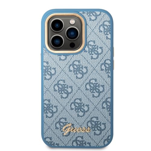 Guess GUHCP14XHG4SHB hülle für iPhone 14 Pro Max 6, 7'' blau-Blue Hard case 4G Vintage Gold Logo, schwarz von CG MOBILE