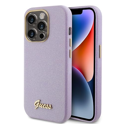 Guess GUHCP15XPGMCSL Hülle für iPhone 15 Pro Max 6.7" lila hardcase Glitter Glossy Script Guess GUHCP15XPGMCSL Hülle für iPhone 15 Pro Max 6.7" lila hardcase Glitter Glossy Script von CG MOBILE