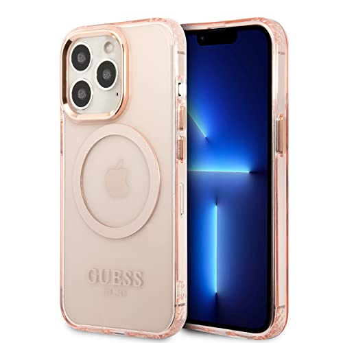 Guess GUHMP13XHTCMP Hülle für iPhone 13 Pro Max 6,7" rosa/pink Hard case Gold Outline Translucent Guess GUHMP13XHTCMP Hülle für iPhone 13 Pro Max 6,7" rosa/pink Hard case Gold Outline Translucent von CG MOBILE