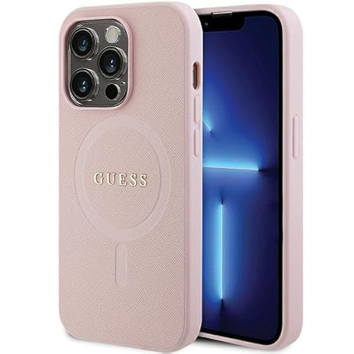 Guess GUHMP14XPSAHMCP Hülle für iPhone 14 Pro Max 6,7" Rosa hardcase Saffiano von CG MOBILE