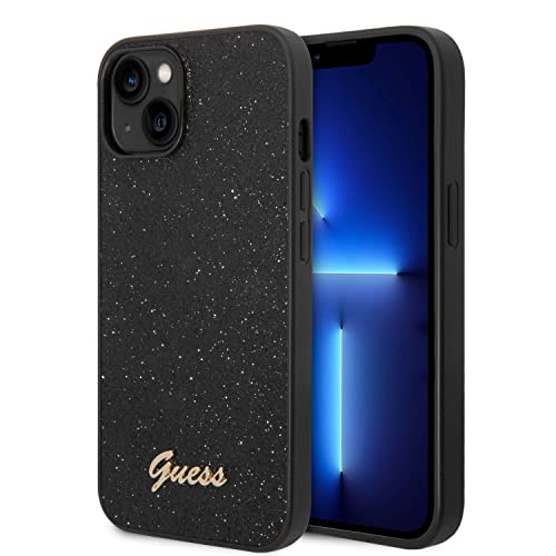 Guess Glitter Flakes kompatibel mit iPhone 14 Plus hülle - Schwarz, GUHCP14MHGGSHK von CG MOBILE