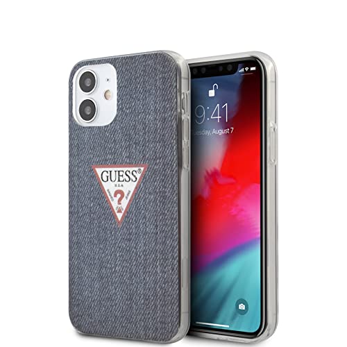 Guess Hard Case Denim für Apple iPhone 12 - Dark Blue von CG MOBILE