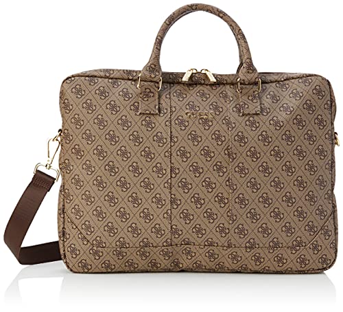 Guess Laptoptasche, Tasche für 13'' bis 15'' Geräte, Abnehmbarer Schulterriemen, Universal Laptoptasche mit Multifunktionsinnentaschen, Logo-Innenfutter, GUCB154GB, bianco-XX-28 von CG MOBILE