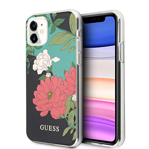 Guess N°1 Flower Collection Hülle GUHCN61IMLFL01 für iPhone 11 schwarz von CG MOBILE