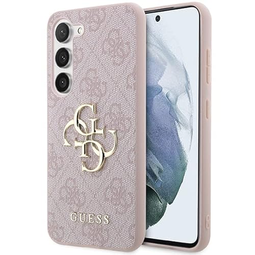 Guess - Samsung Galaxy S24 Brown hardcase 4G Big Metal Logo GUHCS24S4GMGBR for Samsung Galaxy S24 (Rosa) von CG MOBILE